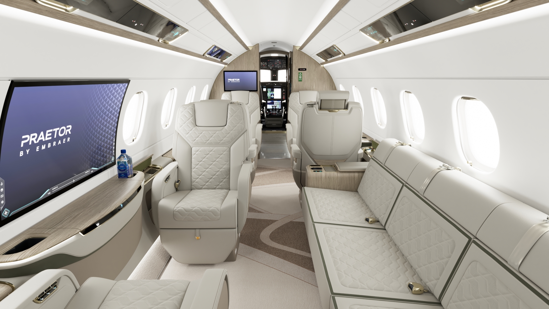 Embraer Praetor 600 cabin
